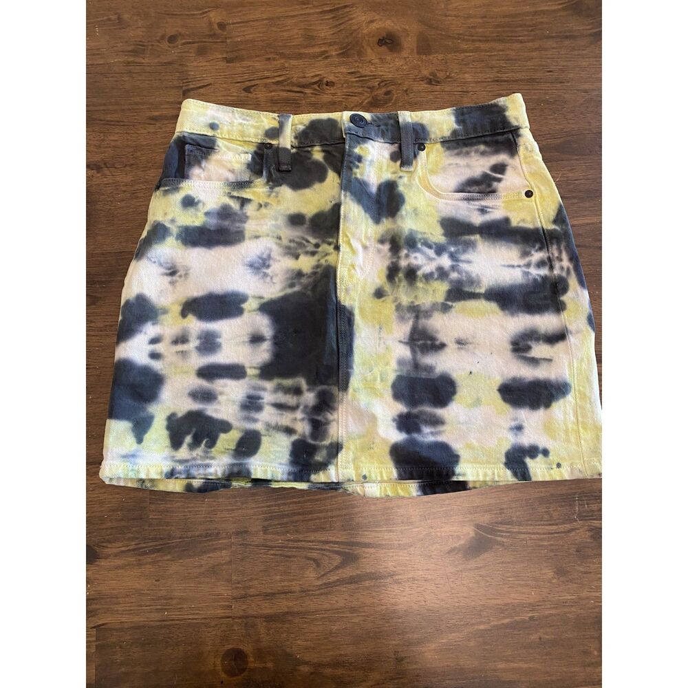 Women's Hudson Skirt Size 27 Denim Tie Die